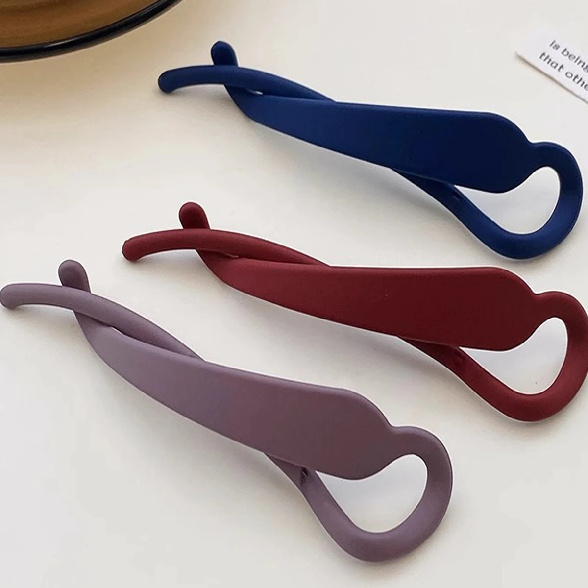 6 قطع من مشابك شعر الموز للنساء، مشابك فكية غير لامعة، إكسسوارات للشعر السميك والرفيع، عقد قوي