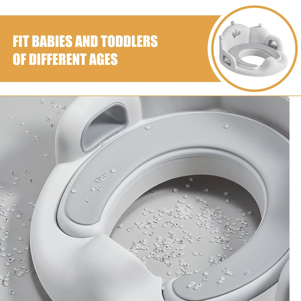 مرحاض أطفال للأطفال الصغار، مقعد تدريب ناعم مضاد للانزلاق، تصميم مبطن، مقعد مرحاض للأطفال قابل للفصل للفتيات والأولاد #3