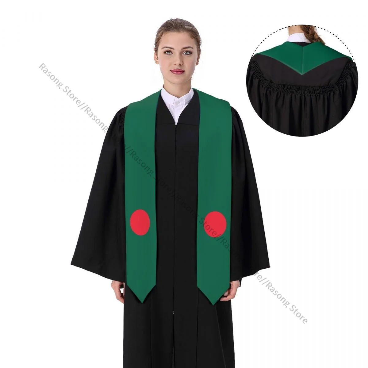 Graduation Stole for Academic Commencement Unisex Flag Of Bangladesh Adult Choir Stole Adult Honor Shawl