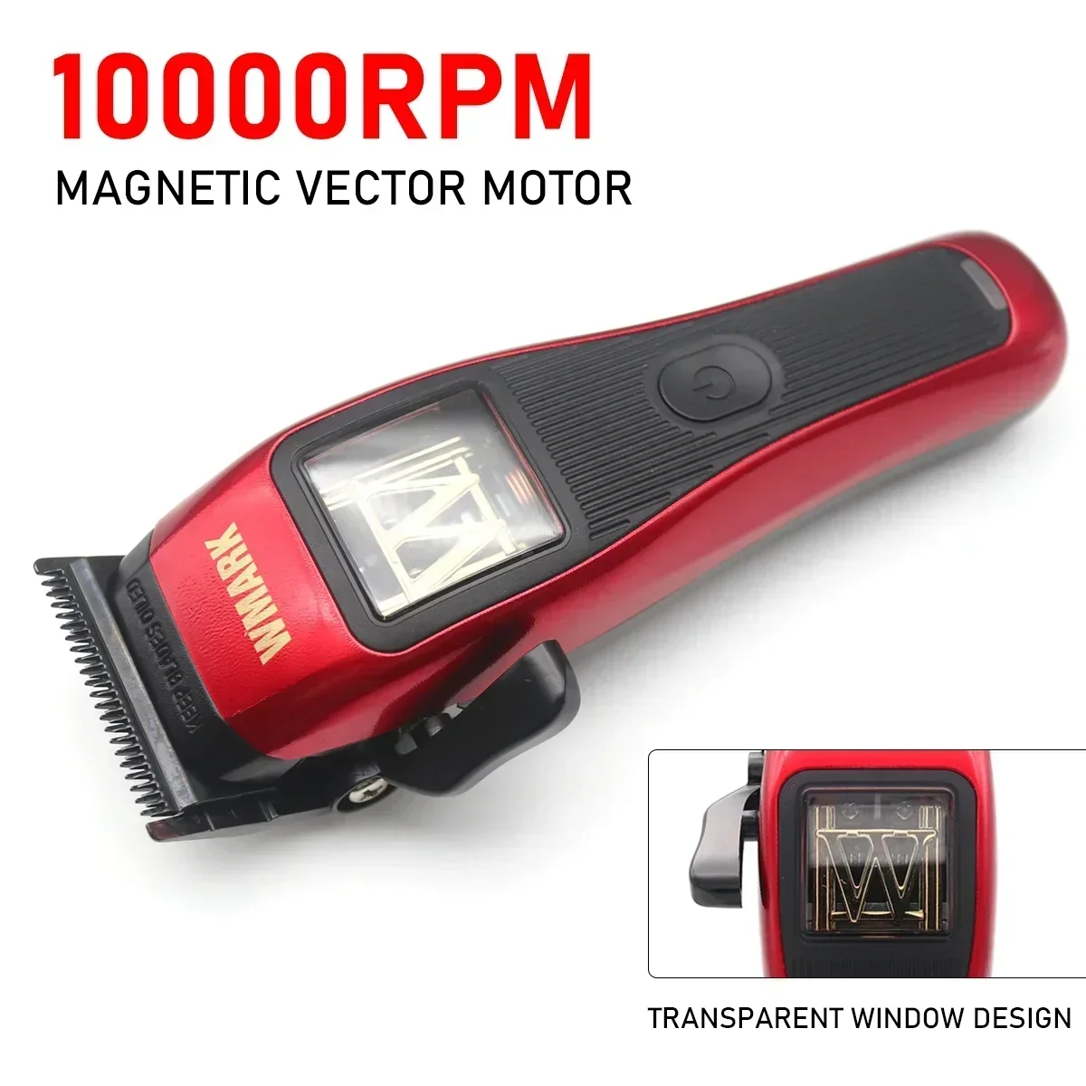 WMARK X1 7901 Professional Hair Clipper Kit for Men Magnetic Vector Motor DLC Blade Base Charger Haircut Machine Electric Shaver