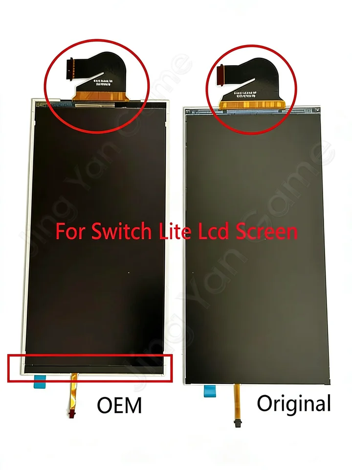 HN NEW Pantalla LCD de repuesto con digitalizador OEM o LCD original para Switch LITE Pantalla LCD para accesorios de consola de juegos Switch Lite 2