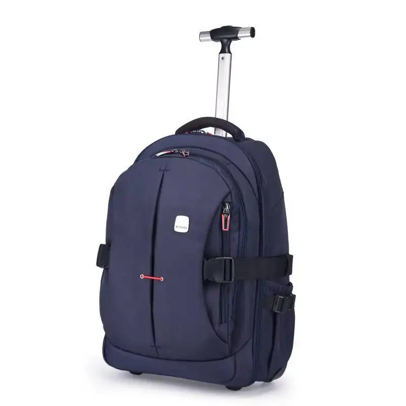 Wheeled Backpack Wheels Travel Commuter, Bag Travel Luggage Business Computer Bag Large Capacity Backpack Lightweight Rolling