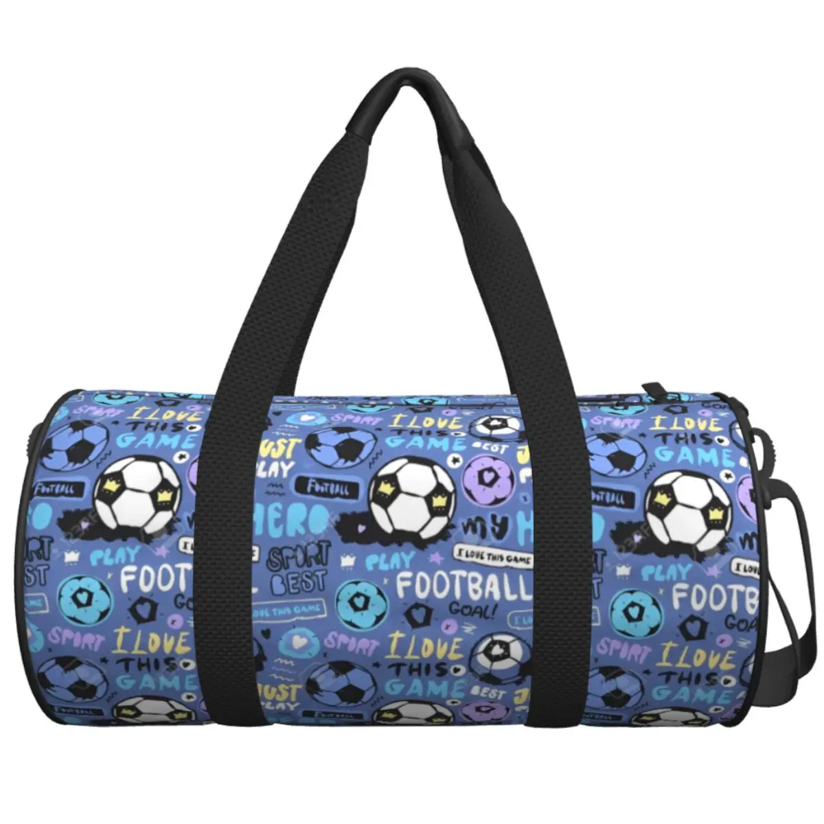 Gym Bag Football Soccer Balls Volleyball Sports Bag with Shoes Male Female Outdoor Printed Handbag Cute Training Fitness Bag