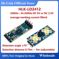 Hi-Link New Radar Module HLK-LD2412 24GHz Human Person Sensor Long-distance 9m LD2410 Updated Version