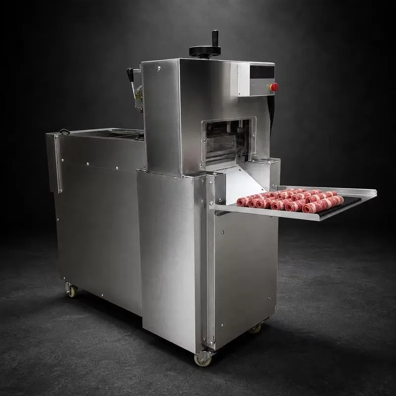 Commercial Numerical Control Bacon Slicer with Stainless Steel Belt and Tray