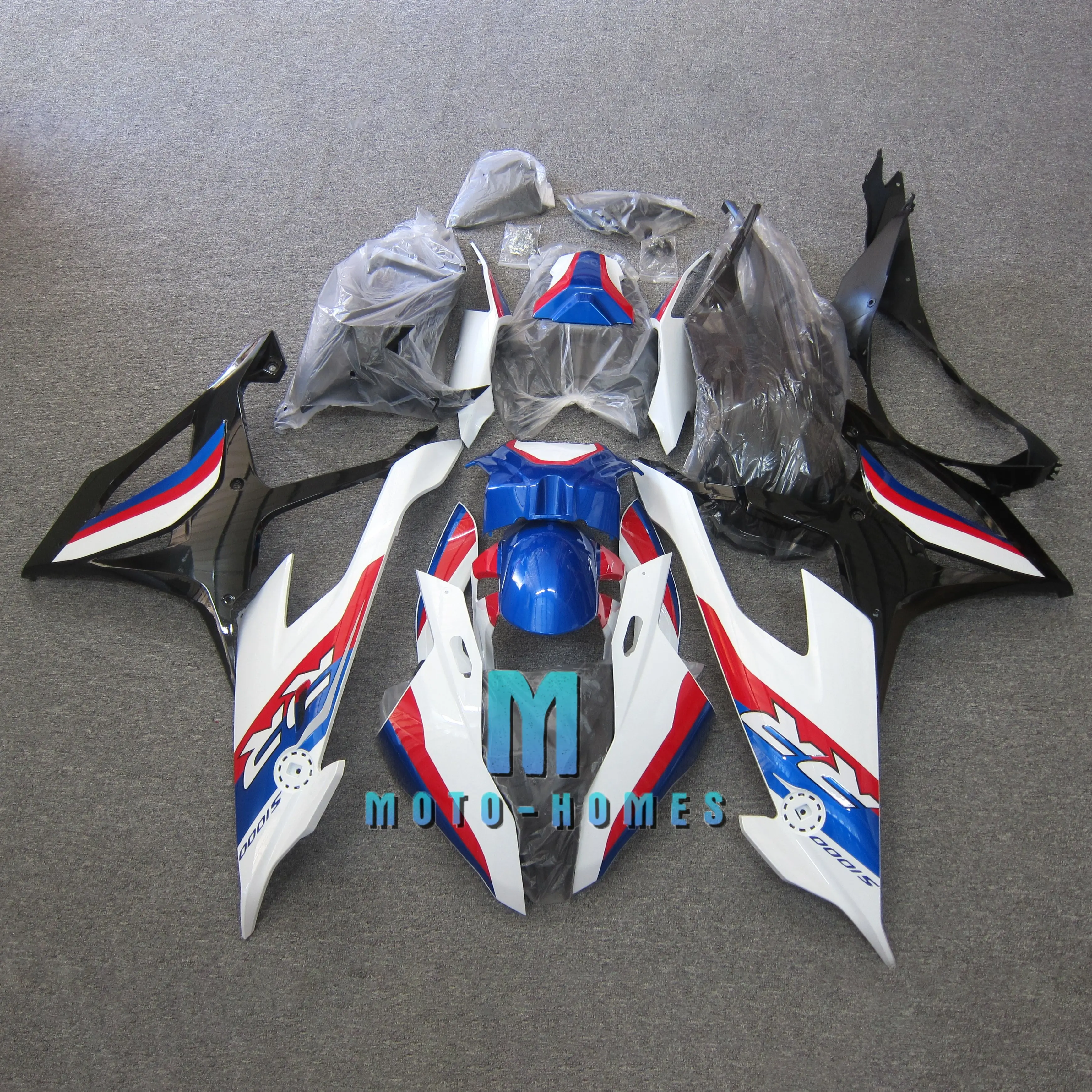 

Free Customize Motorcycle Fairings Kit for BMW S1000RR 19 20 21 Black 2019 2020 2021 Injection Mold Road/Racing Fairing Set