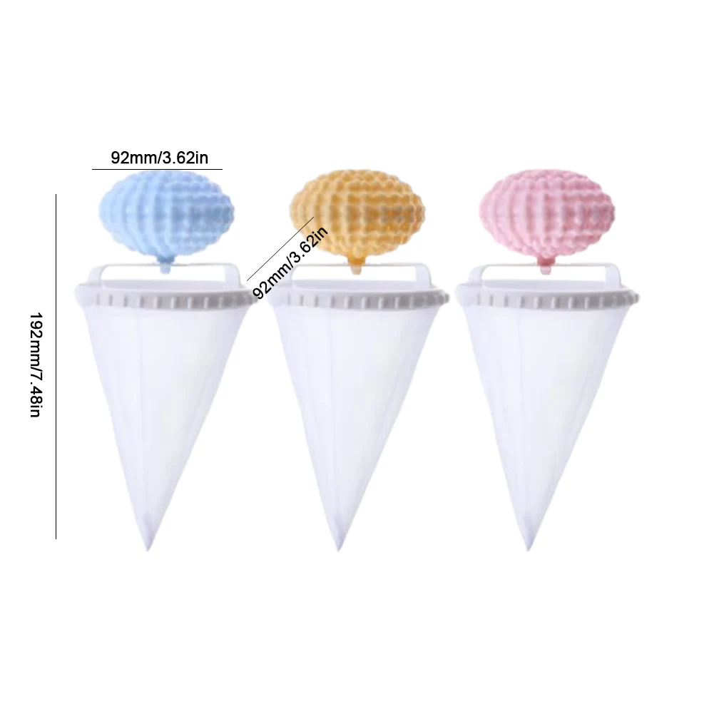 3 Piezas de Bolsa de Malla Filtrante para Cabello, Reutilizable, para Limpieza de Cabello, Eliminador de Pelo de Mascotas para Lavandería, para Lavadora