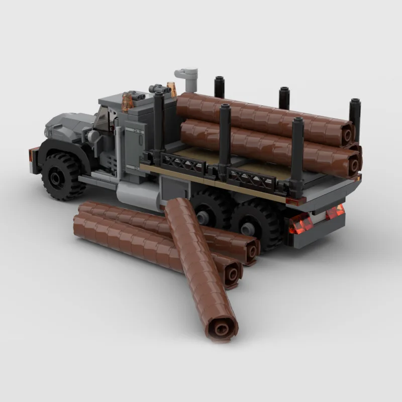 Stary Amerykański Ciężarówka Drewniana Głowica Budowlana Klocki Drewno Transport Ciężarówka Model Samochodu Cegły Dekoracja Biurka Zabawki DIY dla Dzieci Prezenty