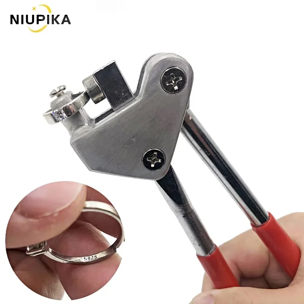 

NIUPIKA Manual Steel Caliper Ring Lettering Pliers Stamping Sealing Pliers Jewelry Marking Tool Set 999 14K S925 and Other Words