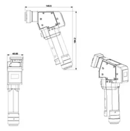 Máquina de limpieza láser de fibra DMK QILIN BWT20C, 1000w, 1500w, 2000w, cabezal para máquina de limpieza láser de fibra