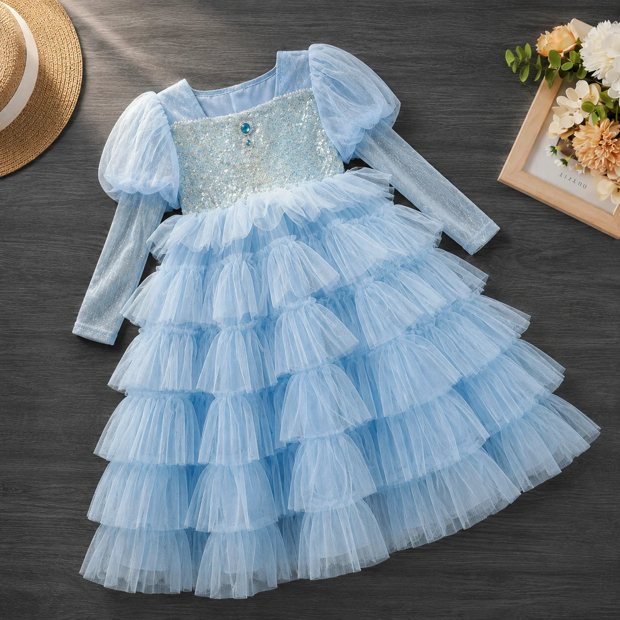 Kids Lace Dresses for Girls Princess Flower Dress Pink Baby Outfits Children Clothes for Teenagers Costumes 4 5 6 8 10 12 Years