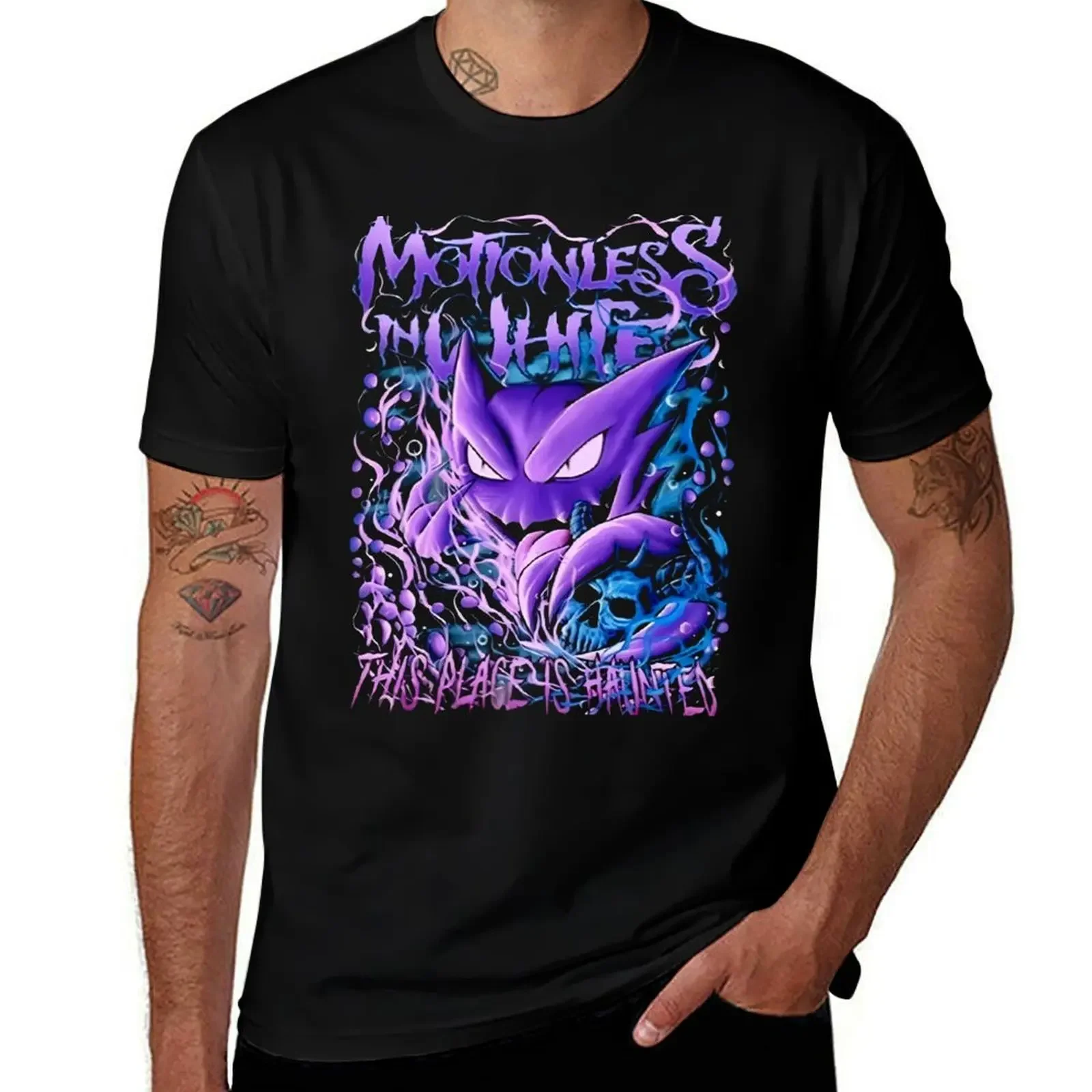 Motionless In White This Place Is haunted Hip Hop T-Shirt Clothing clothes plain white t shirts men