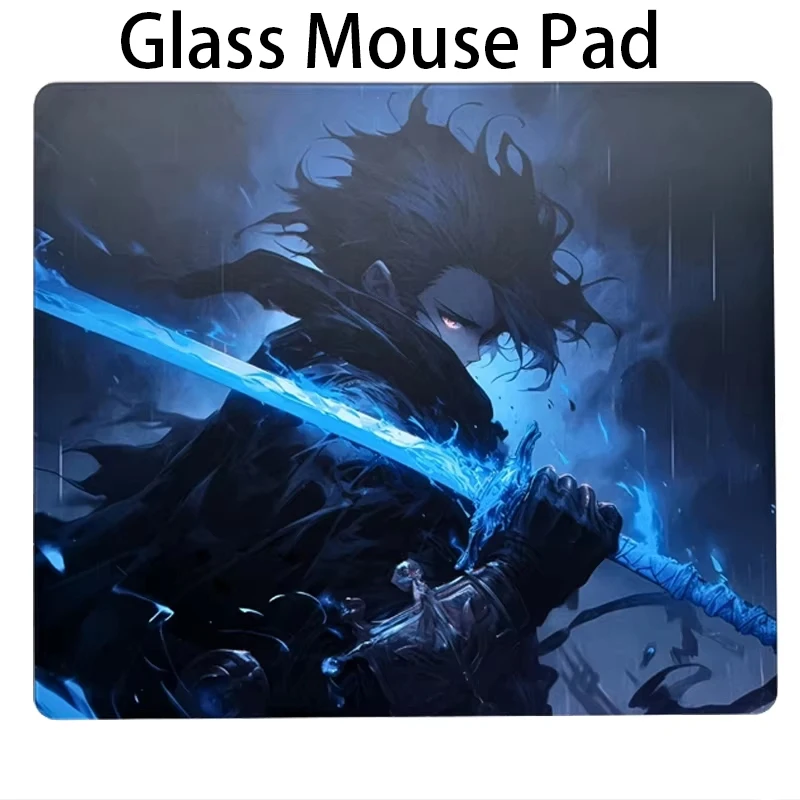 

Jaanese S-Skadira Azure Blade Photovoltaic Glass Mouse Pad Tempered Upgrade Smooth FPS Game & Office Specific Pc Laptop Desk Mat