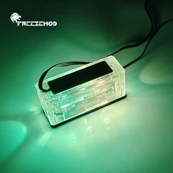 Freezemod pc wasser kühlung temperatur anzeige digital monitor WDXS-T1 transparente acryl edition mit rgb pass-through