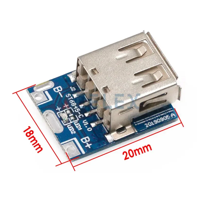 5V Boost Step Up Power Module Lithium LiPo Battery Charging Protection Board LED Display USB For DIY Charger 134N3P Program