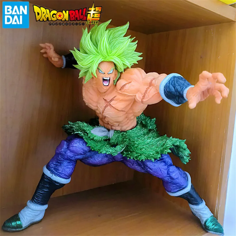 

New Bandai Original Dragon Ball Z Broly Broli Model Pvc Anime Figure Figma Action Figurines Statue Collectible Toys Dolls Gift