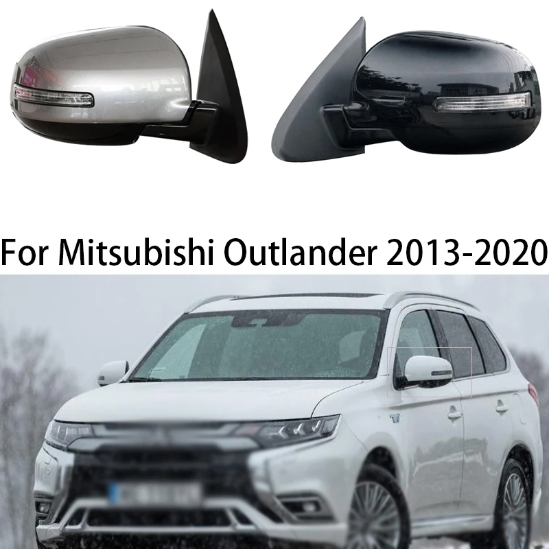 

Для Mitsubishi Outlander 2013-2020 автомобильный отражатель бокового зеркала светодиодные указатели поворота Автомобильное зеркало заднего вида в сборе аксессуары