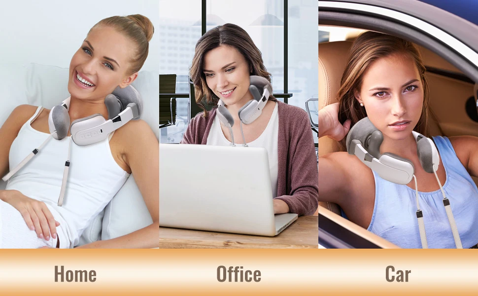 مدلك كتف الرقبة 4D العجن وسائط متعددة قابلة للشحن مدلك الرقبة مع مدلك الرقبة الحرارة مع مدلك الكتف الحراري #3