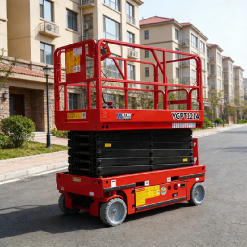Double Scissor Electric Lift Table Customized Hydraulic Mobile Platform High Reach Use