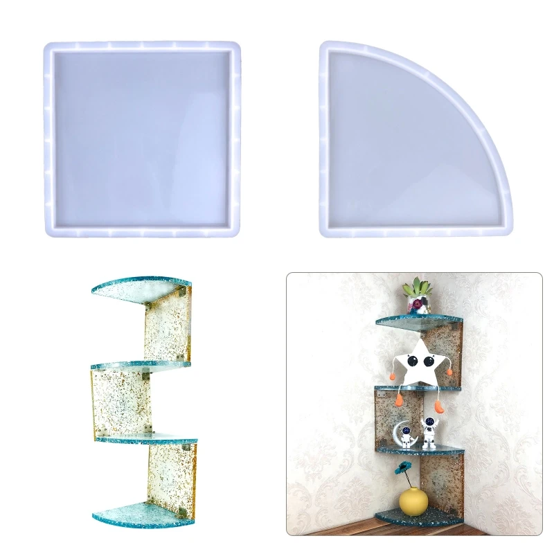 Wall Corner Bracket Pendant Resin Mold Craft for Jewelry Making Home Decoration Dropship