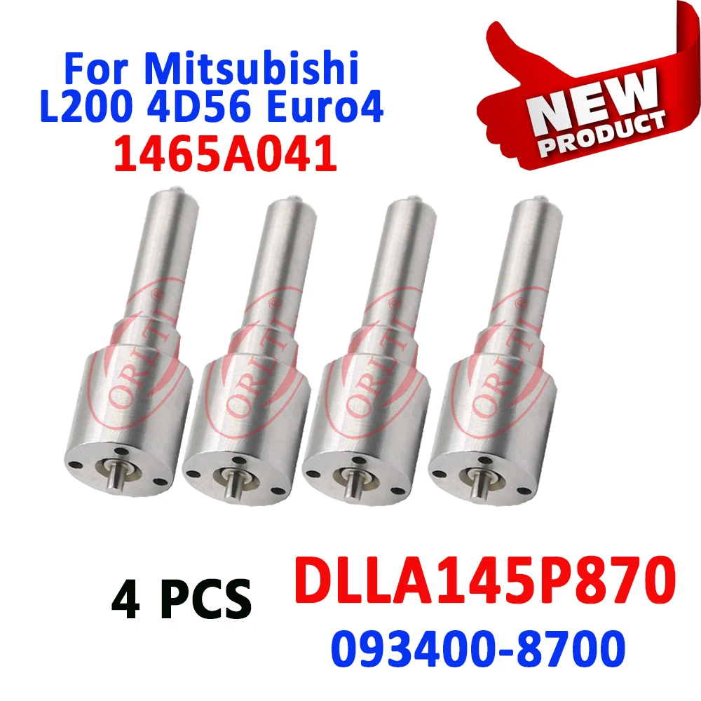 

4PCS NEW DLLA145P870 Diesel Injector 093400-8700 Fuel dlla 145 p 870 Nozzle for Mitsubishi L2001465A041 095000-5600