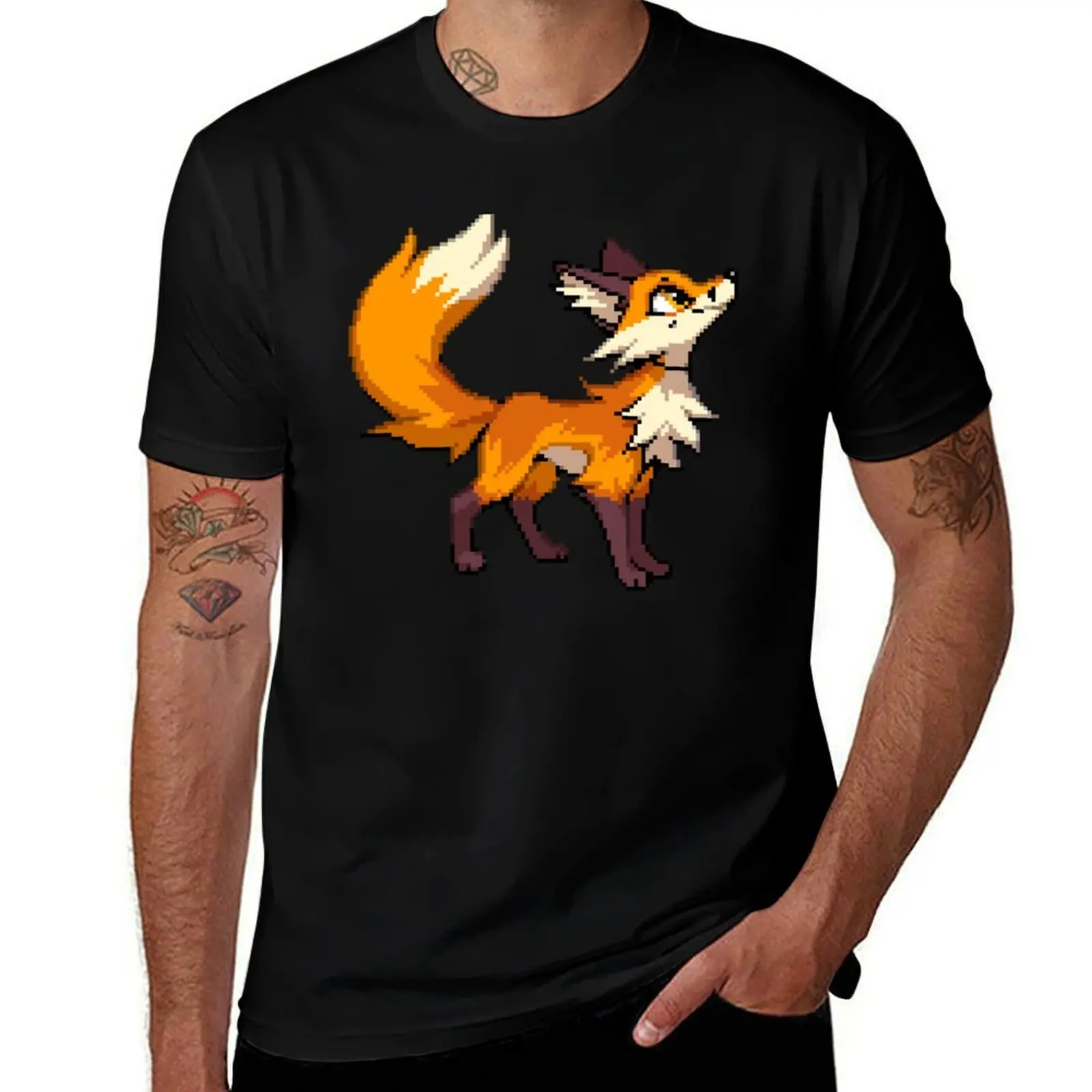 

PIXEL FOX T-Shirt t shirts for man cotton soft man t shirts cotton