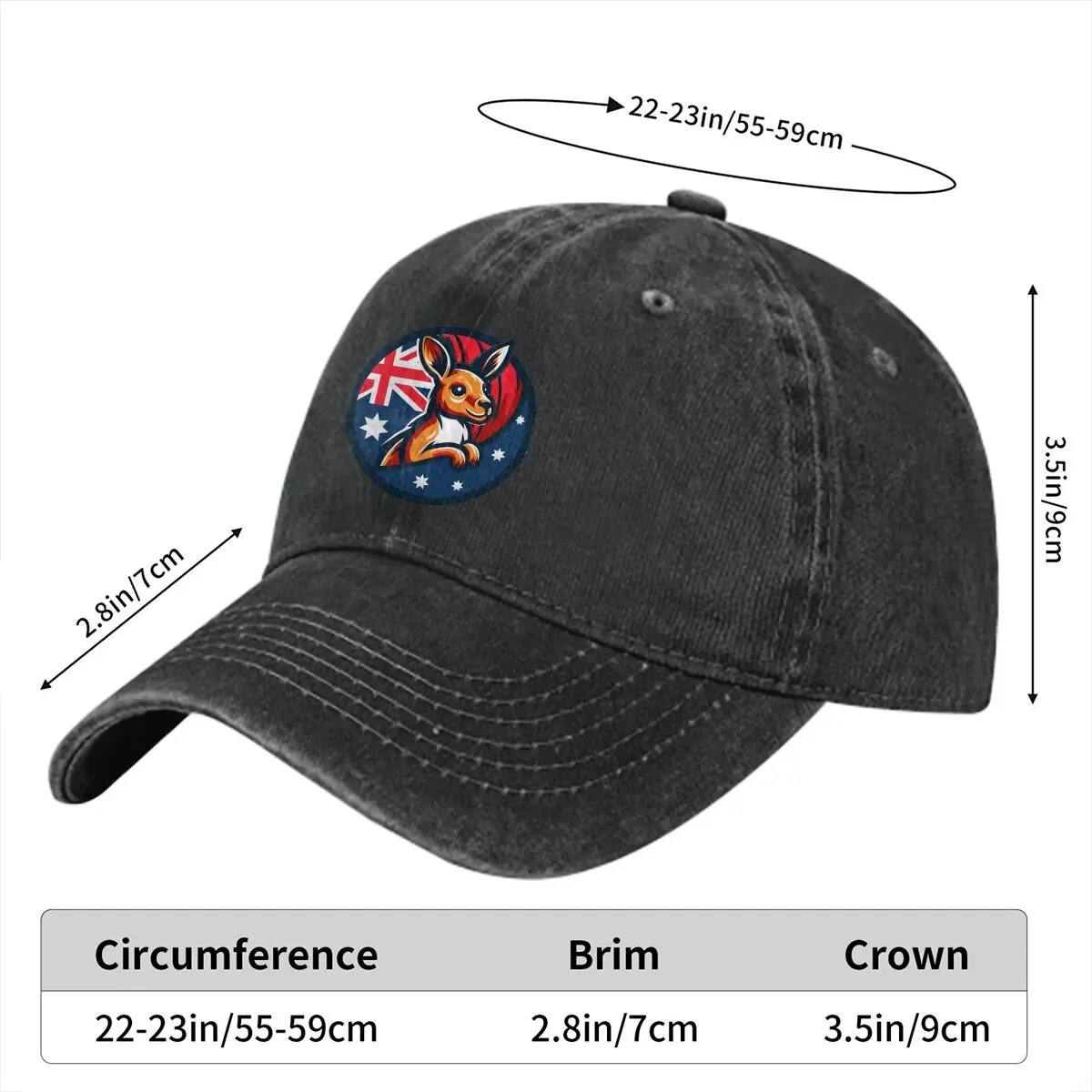 Summer Cap Sun Visor Cute Hip Hop Caps Australian Kangaroo Cowboy Hat Peaked Hats