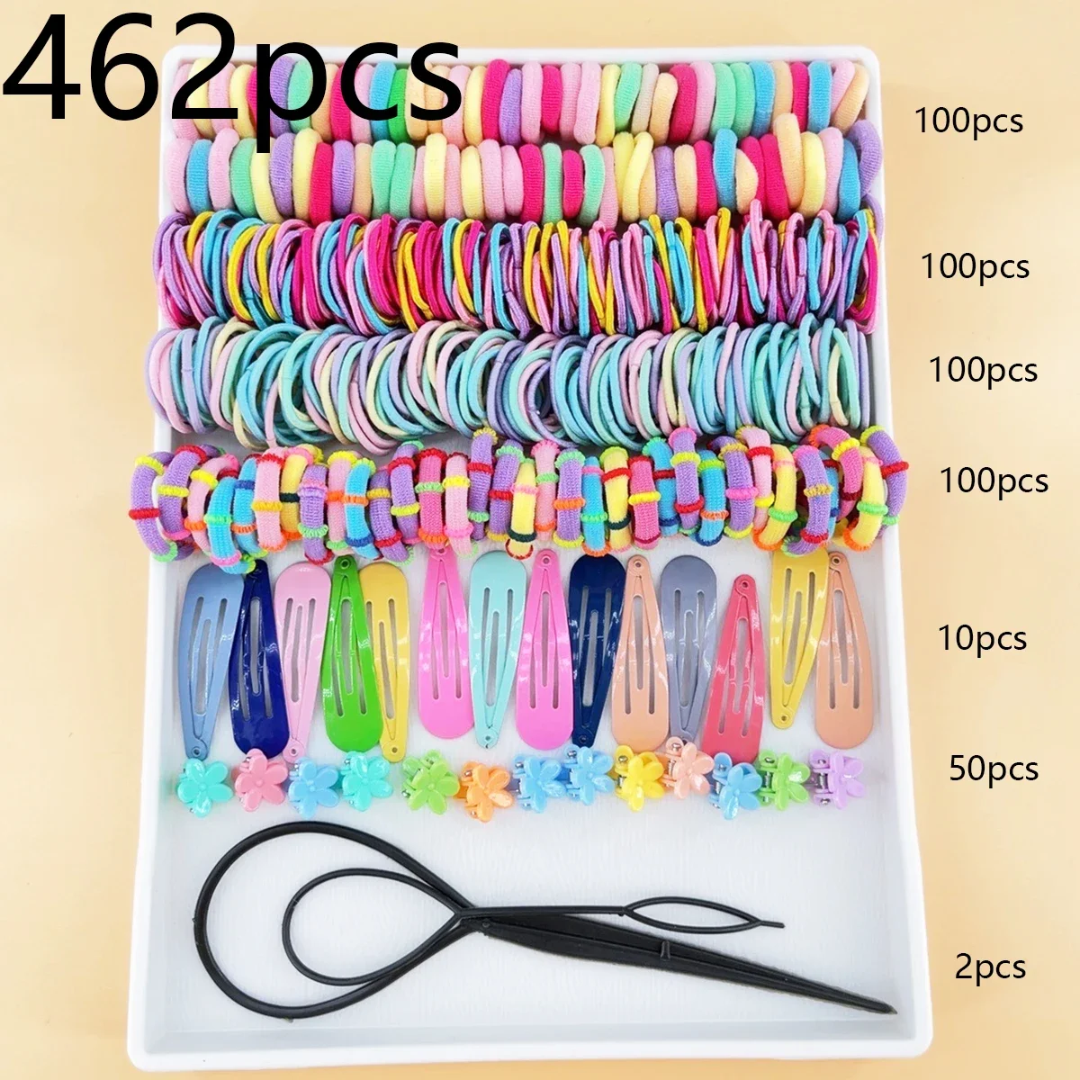 

Детские аксессуары для волос, набор заколок для волос, цветочные красочные эластичные ленты для волос для девочек, заколки для маленьких девочек, детские заколки, подарочный набор