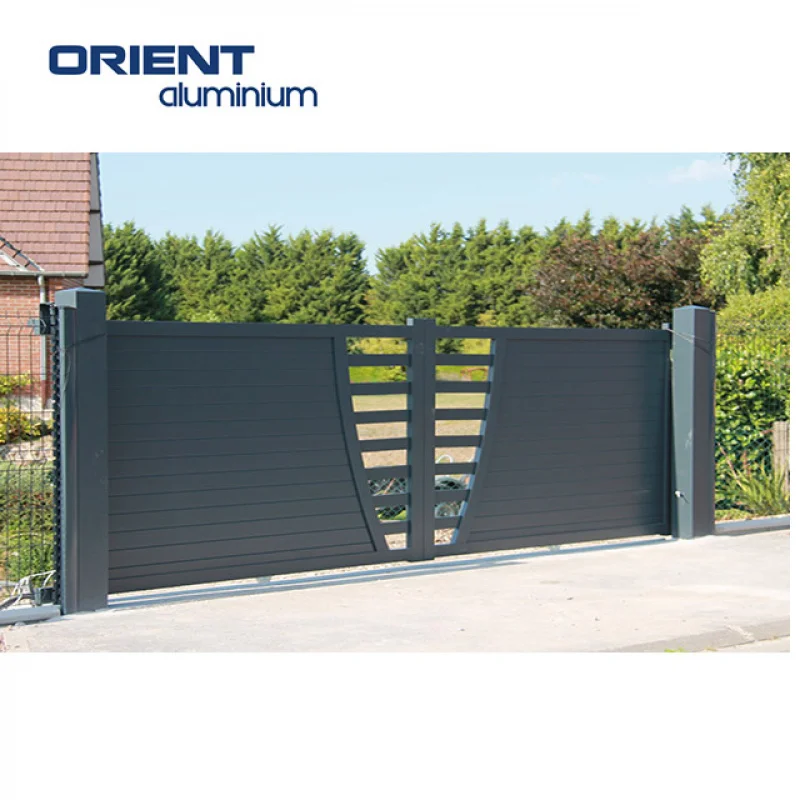 custom.High Quality Powder Coated Aluminium Swing and Sliding Gate Outdoor Automatic Opening