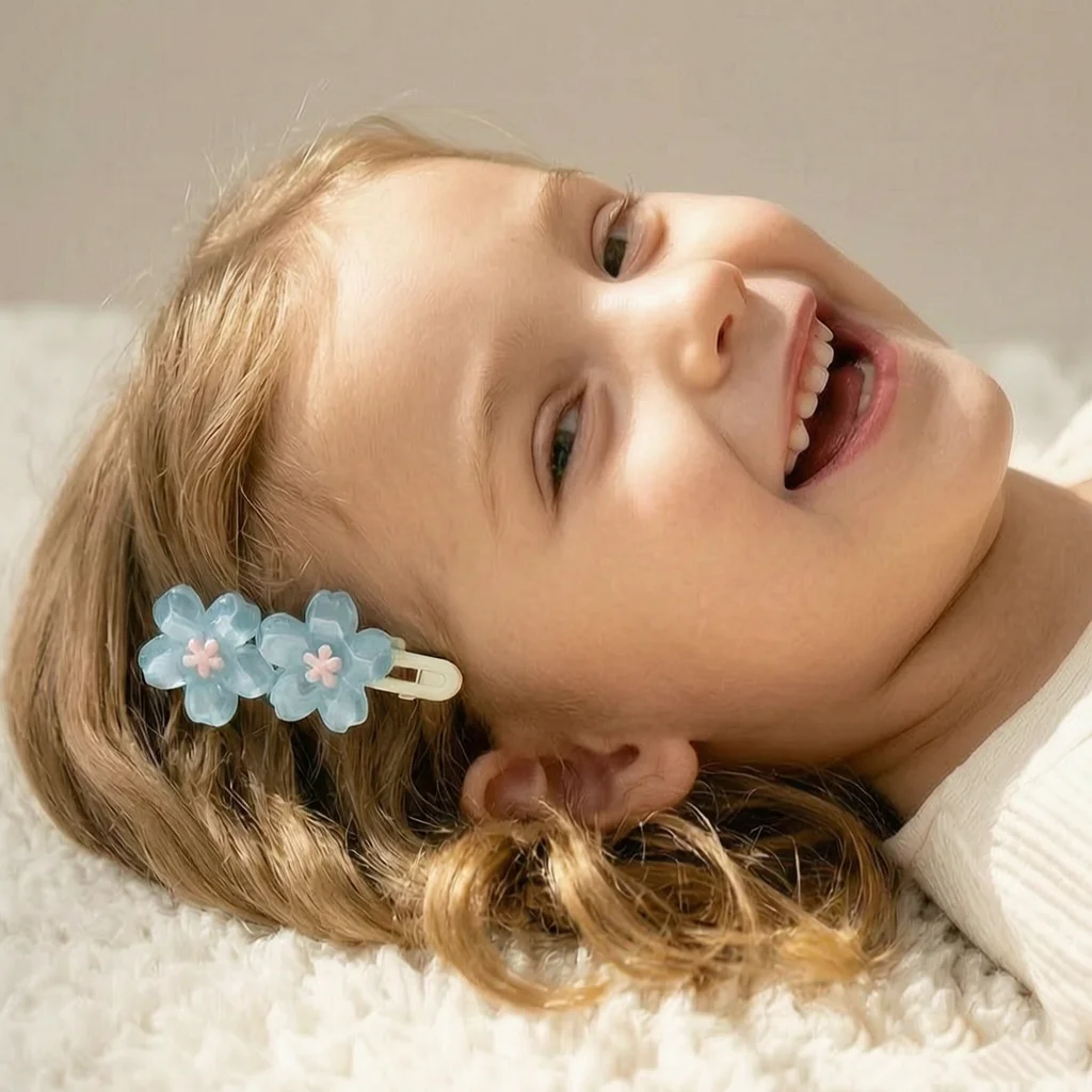 Barrettes à Fleurs Douces Pour Femmes Et Filles, Barrettes à Fleurs Mignonnes, Barrettes Pastel PrintanièRes, éPingles à Cheveux Kawaii, Accessoires De Coiffure Tendance-image