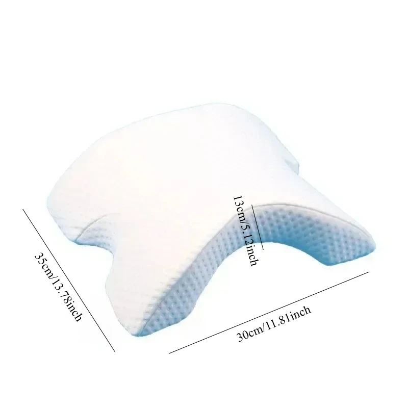 وسادة منحنية على شكل حرف U للنوم، وسادة يد من إسفنج ميموري، منتجات مجوفة، وسادة للرقبة، نوم جانبي للسفر، هدية عيد الميلاد #6
