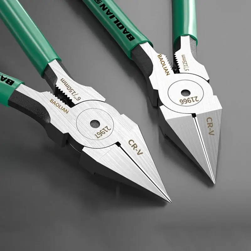 Industrial Grade Special Sharp Side Mouth Pliers,High Hardness Electrician Small Diagonal Pliers,Electrician Manual Tool