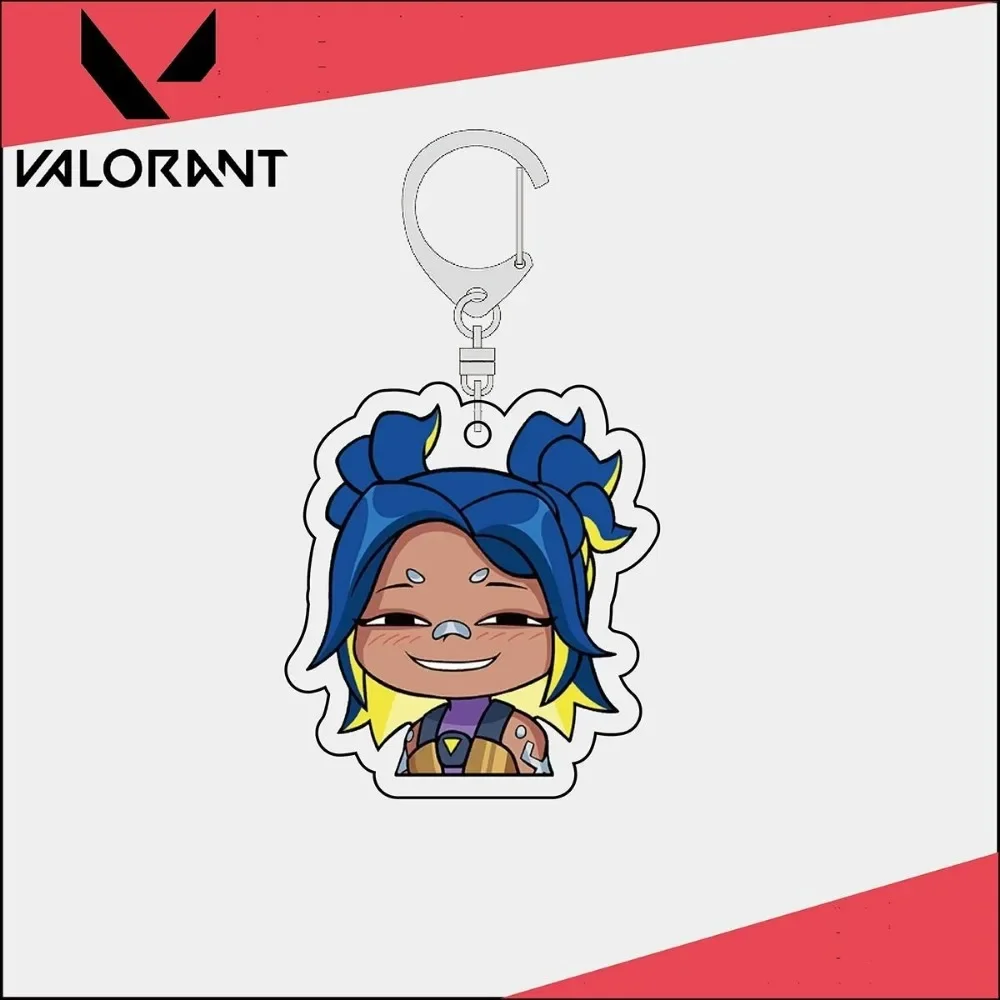 Anime Valorant Acrylic Keychain Llaveros Cartoon Figures Key Chain Pendant Cosplay Women Bag Jewelry Accessories Fans Gift #2