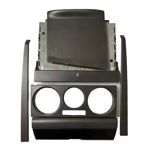 Grid aluminum Center Control CD AC Air Conditioner Radio Panel Frame Cover Trim for VW Golf 4 Jetta Bora MK4