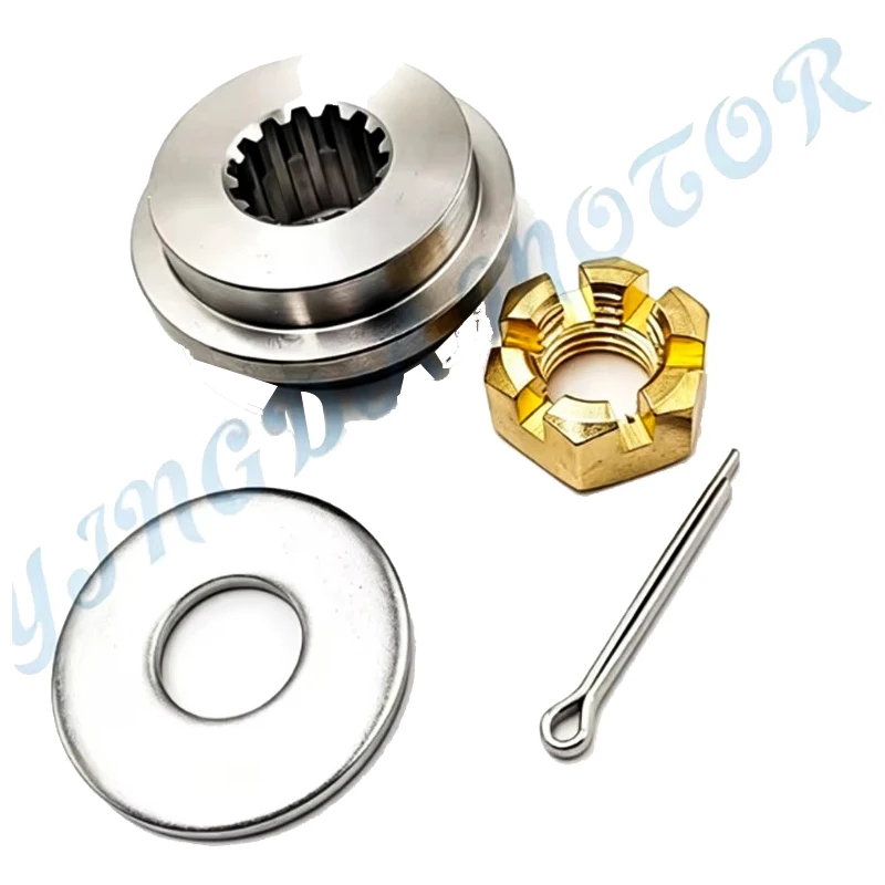Kit de hardware de hélice para motor de popa Tohatsu, 2 tempos, 15HP, 18HP ,346-64121-5 porca de hélice, acessórios do barco, 3V9-87326-0