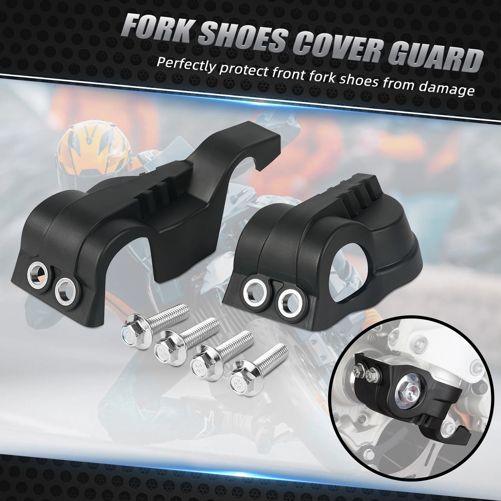 Abaixe o protetor da sapata da perna do garfo, Husqvarna TE300, TE300I, FE350, FE450, TE, TEi, FE, TX, FX, TC, FC, 125, 200, 250, 300, 350, 400,