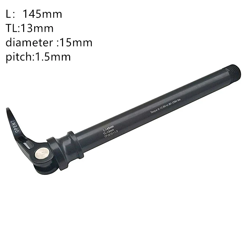 

2021New Through axle 100*15mm P 1.5mm mtb quick release carbon MTB frame , thru axle for frame , bicycle parts