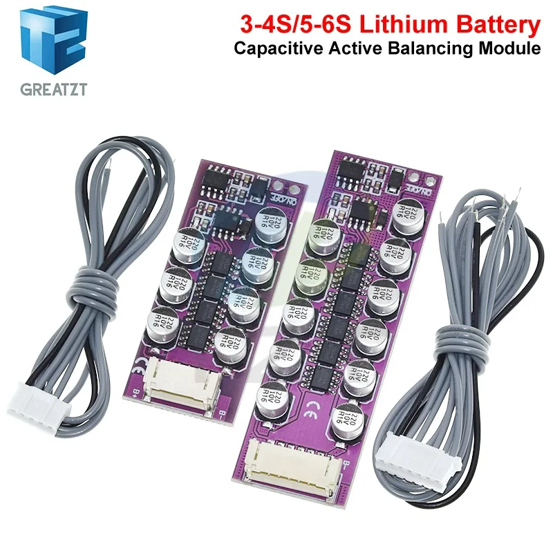 1.2A BMS 3S 4S 5S 6S 18650 Lithium Battery Active Equalization Board Li-ion LiFePo4 Balancer Energy Transfer Balance Capacitor view 3