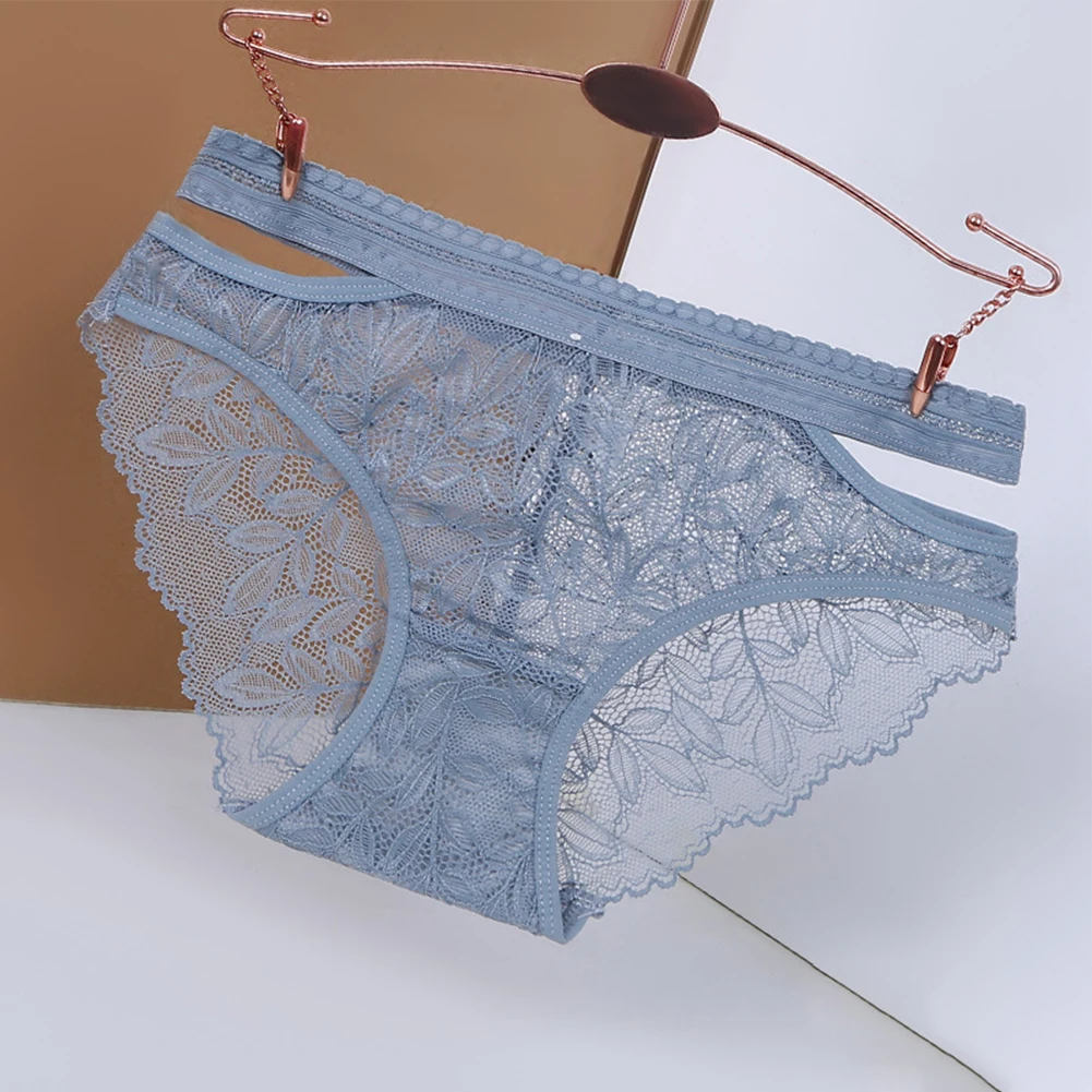 

Women See Through Lace Underwear Female Transparent Underpants Sheer Lingerie Lady Soft Breathable Knickers Hollow Out Panties