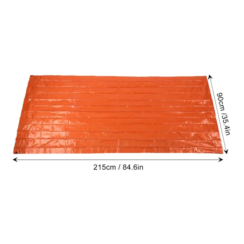 Emergency Sleeping Bags PE Aluminum Film Orange Survival Sack Simple Thermal Blanket For Camping Hiking