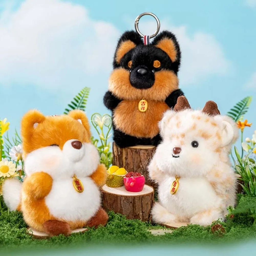 

Fashion Cartoon Animal Key Ring Bee Soft Cat Dog Pendant Fawn Baby Elephant Monkey Key Chain Students