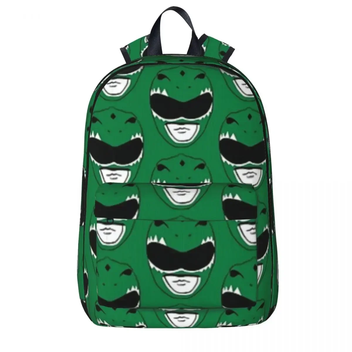 Green Ranger Pattern Backpack Waterproof Student School Bag Laptop Rucksack Travel Rucksack Large Capacity Bookbag