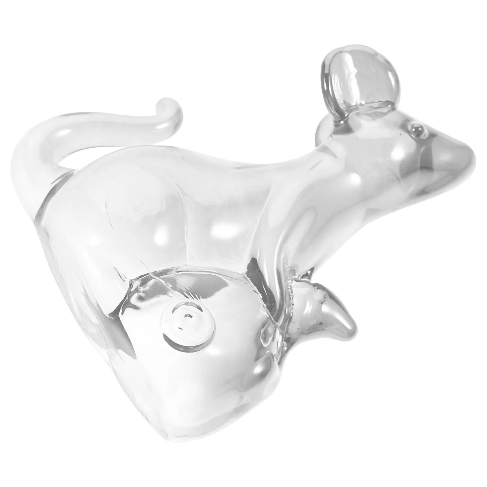 

Crystal Mouse Tea Pet Cute Clear Animal Sculpture Decoration Desktop Home Office Wedding Party Decor Crystal Mouse Figures