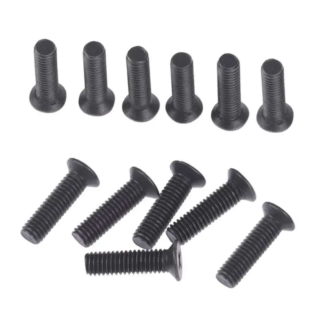 6Pcs M5/M6 22mm Left Hand Thread Fixing Screw UNF Drill Chuck Shank Adapter For Electrical Drill Access Countersunk Screw