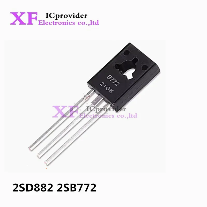 20PCS 2SD882 2SB772 TO-126 ( 10PCS D882 +10PCS B772 ) TO126 New Original