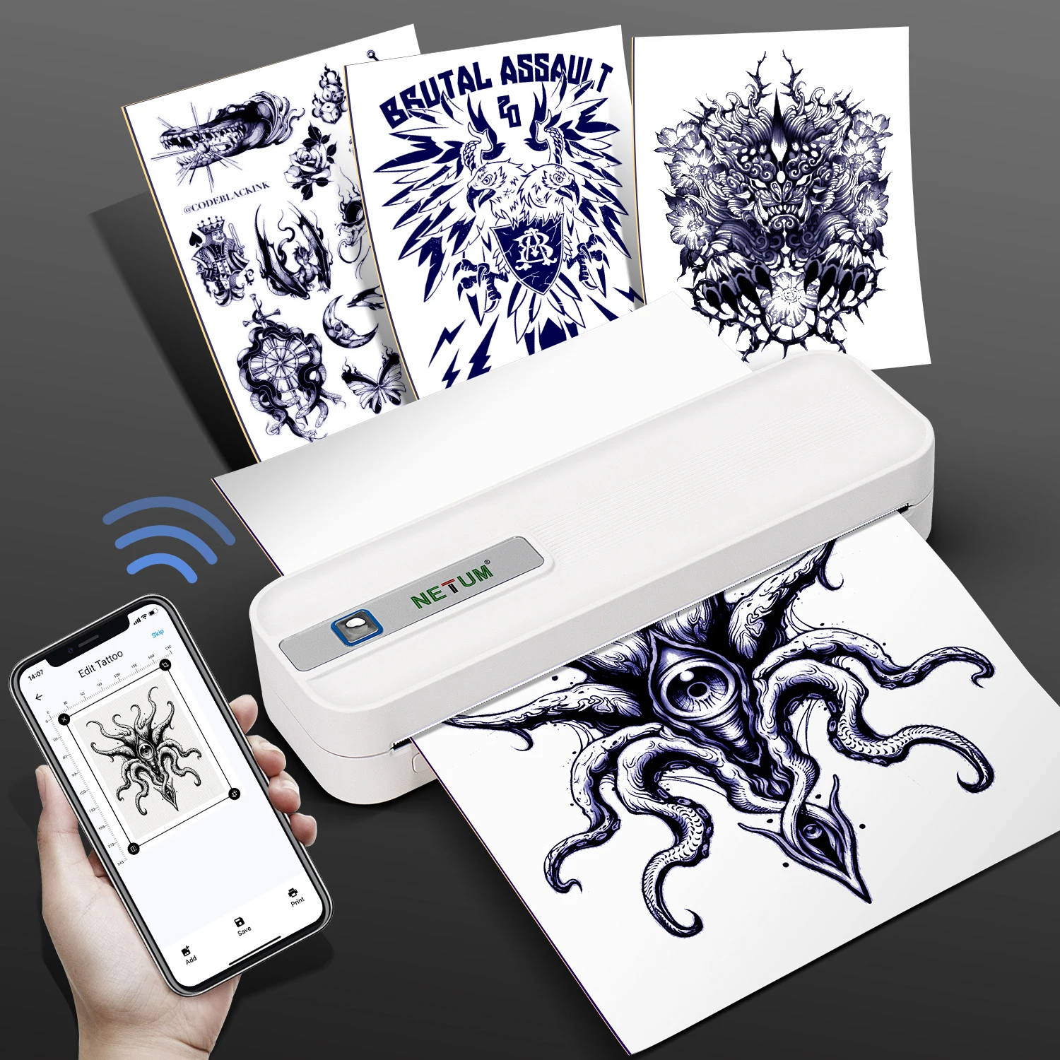 

Factory Price Cheap Easy Carry Mini Portable Student Material Thermal Smart Printer A4 Size