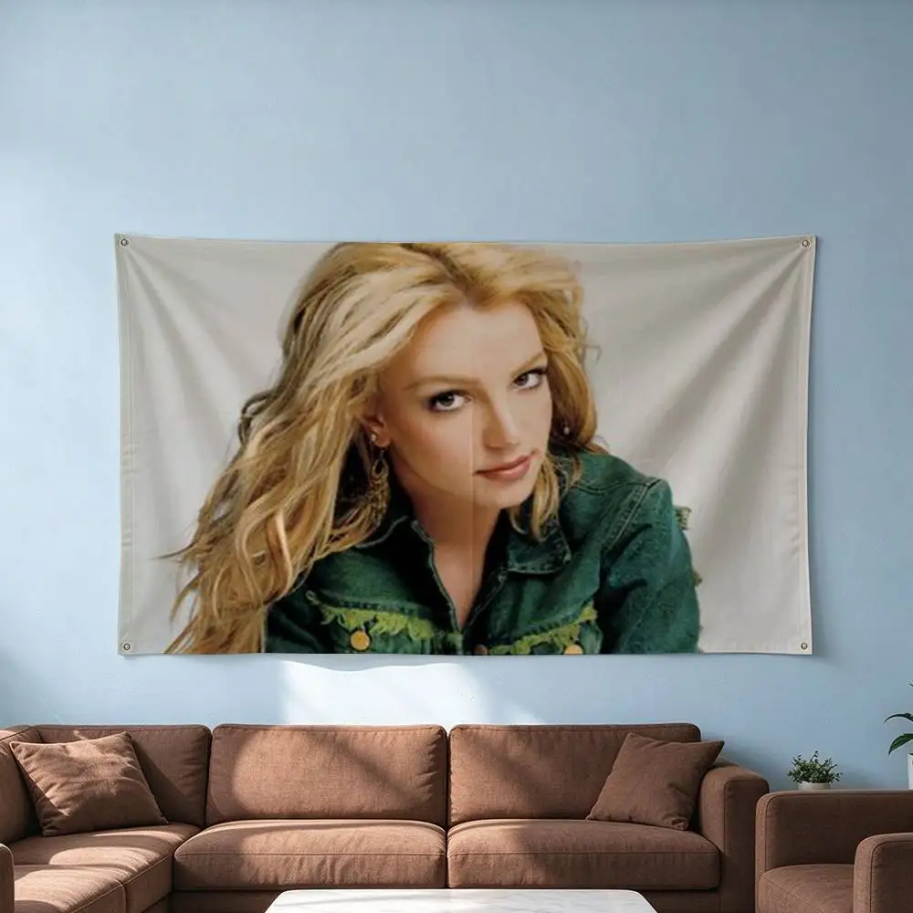Britney S-Spears Princess of Pop  Flag Suitable For Party Club Outdoor Interior Wall Decoration Banner Fans Gift