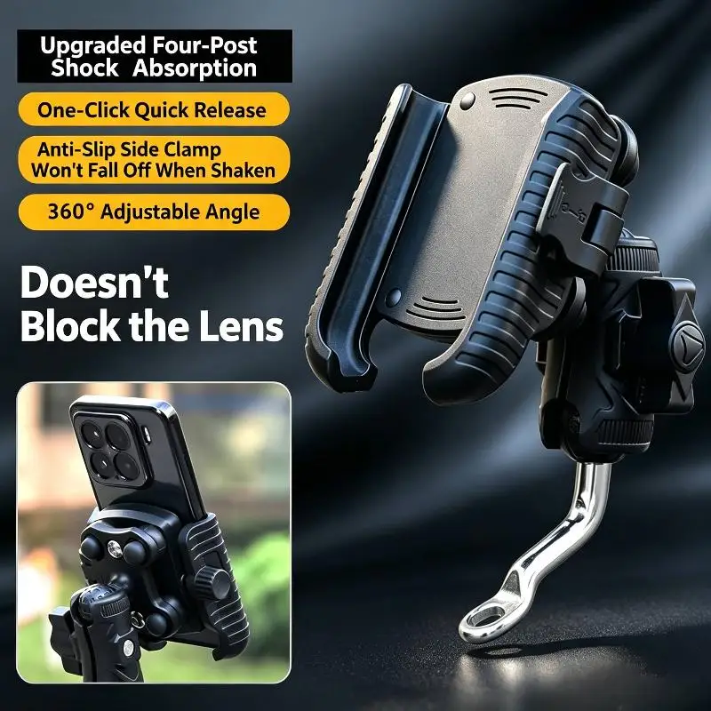 

Universal Shockproof Phone Holder For Bike Motorcycle Handlebar Bicycle Mount Bracket For Road Mountain Riding Bike