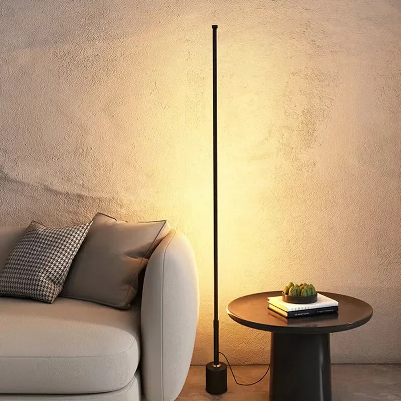 Floor Lamp RGB Nordic Bedroom, Living Room, Study, Vertical Bedside Lamp, Wall Mounted Desk Lamp, Remote Control Ambient Light