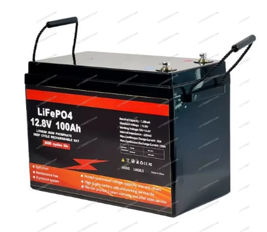 

12.8V 200Ah Lithium Iron Phosphate Alternative Lead Acid Backup Power Supply Outdoor Camping Yacht RV Storage
